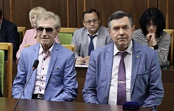 Встреча с Народным артистом Беларуси В.М.Провалинским и директором международного фонда поддержки и развития спорта имени А.Медведя В.П.Валевичем