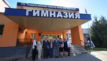 Практический урок в школе вместе с ректором ГомГМУ