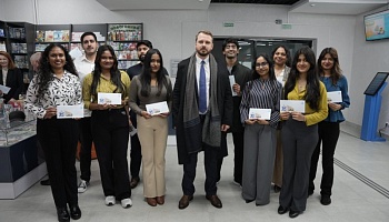 Postal envelope in honor of the 35th anniversary of Gomel State Medical University