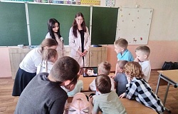 Пульс под контролем: волонтёры отряда   ПУЛЬС» провели урок здоровья для первоклассников