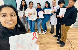 Всемирный день борьбы со СПИДом: акция «Красная ленточка»  на кафедре биологии  