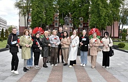 Мы помним.Возложение цветов к мемориалу «Вечный огонь»