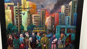 Память в красках: представители МДФ посетили открытие выставки  «В сердце болит Чернобыль»